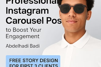 design professional instagram carousel posts for you