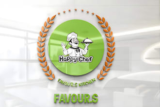 design food, restaurant, cooking, kitchen,pizza, burger logo