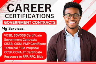 do vosb, cissb, ccsp, ccna, pmp, AWS certifications, win IT government contracts