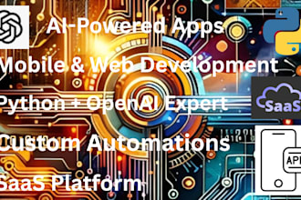 build ai application, ai mobile apps, saas platforms, ai automation, python ai