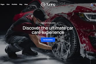 create an auto detailing website, car detailing website, car washing website