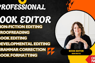line edit, format and proofread  your non fiction book for publishing