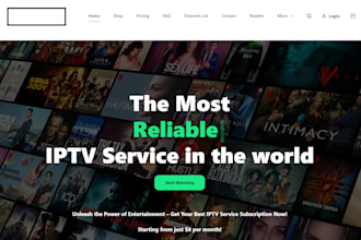create iptv restream, iptv server, channel, unlimited  connection, drm