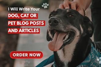 write pet articles and blog posts for dogs, cats, and birds