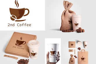 minimalist logo and luxury brand guideline with branding kit