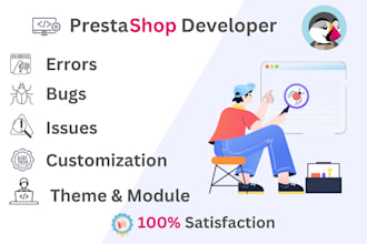 fix any prestashop bug, error or issue fast and securely