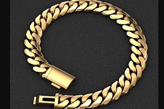 remodel 3d jewelry cad design,cuban pendant jewelry,necklace printing and render