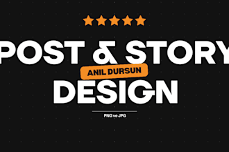 design stylish and professional posts and stories for your brand