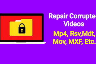 repair corrupted rsv, mp4, mdt, dat, mxf, mov, and other video files