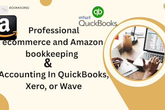 do ecommerce and amazon bookkeeping in quickbook, xero, or wave