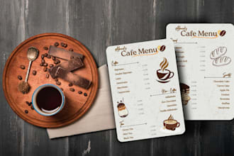 custom and template menu card designs