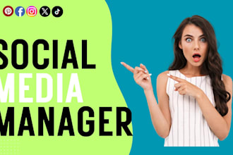 be social media manager and content creator for instagram,pinterest,tiktok