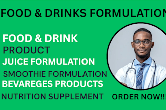 formulate juice, soft drink, smoothie, food supplement or new beverages products