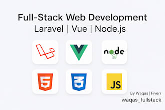 develop full stack web applications using laravel vue react and nodejs