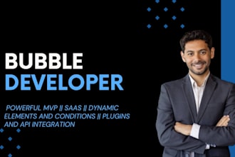 build bubble io mvp, bubble web app, bubble sass, be your bubble io developer