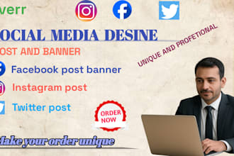 design the most new social media pos facebook cover photo