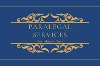 provide remote paralegal services