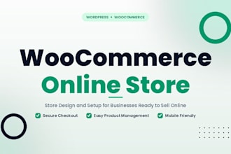 build or redesign a woocommerce store for small businesses