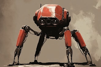 draw a warhammer character art for your project