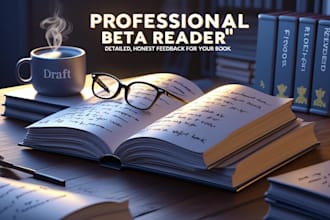 beta read your fiction non fiction book with detailed critique manuscript