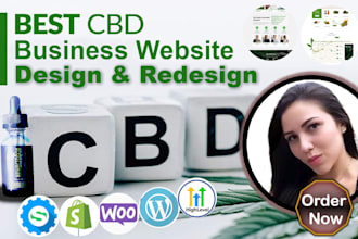 create cbd cannabis hemp marijuana ecommerce website, weed store, healthcare web