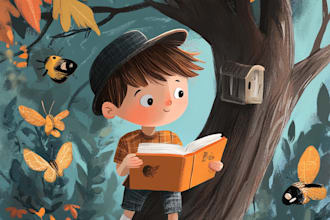 draw cute children book illustrations