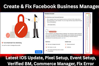create fresh facebook business manager and ads account