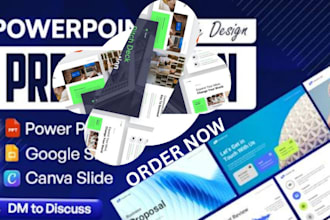 design powerpoint presentation, pitch deck, google slides for your business