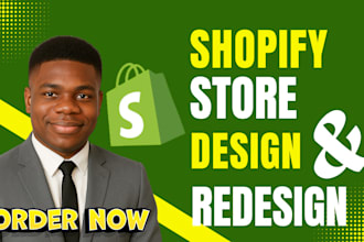 design redesign edit shopify store shopify dropshipping store or shopify website