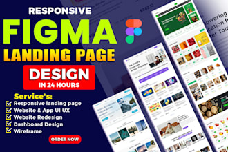 website landing page, figma template, website UI UX design