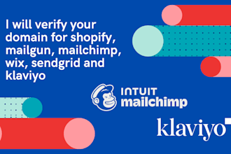 setup domain dns for shopify, mailgun, mailchimp, wix, sendgrid and klaviyo