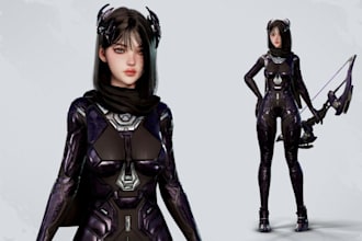 create 3d nsfw or sfw character model, nsfw art design, furry, port in ue, rig3d