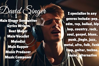 sing country custom song, edm, country love song as your male singer, vocalist