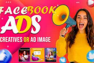 design high converting static ad images for facebook and instagram