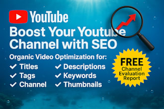 do best youtube SEO for your yt channel video with expert ranking optimization