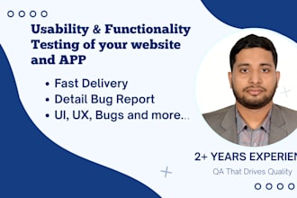 test your website for usability, functionality, and user experience issues