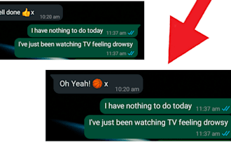 make a fake text message image for you
