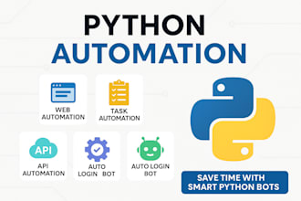 automate data entry, web scraping, web API automation with python automation bot