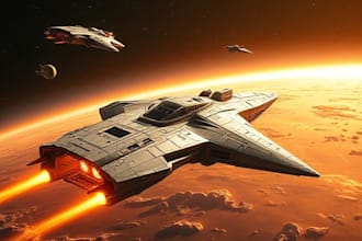 design spaceships and sci fi vehicles