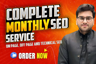 do complete monthly seo service in wordpress, shopify, wix, and squarespace