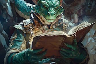 draw dnd character art illustration, dnd party, fantasy,