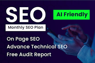 manage complete monthly SEO for your website growth