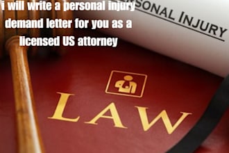 write a personal injury demand letter for you as a licensed US attorney