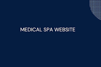 design medical spa website med spa website