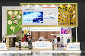 professional exhibition stand and  event design ,3d booth and  kiosks concepts