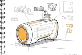 sketch your ideas or concepts into a product sketch