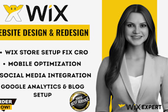 design or redesign your wix website wix online store and wix ecommerce