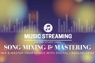 mix and master your song, edm, pop, rock, with analog gear, radio ready sound
