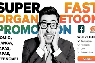 organically promote your webtoon, tapas, manga, webnovel