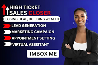 be your 8 figure commission base high ticket sales closer representative